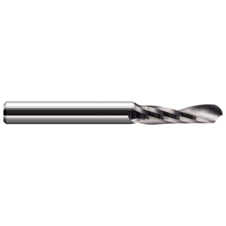 Harvey Tool End Mill for Plastics - Ball Upcut - Single Flute, 0.3750" (3/8) 869624